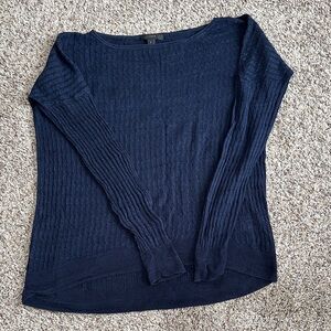 J. Crew Dark Blue Textured Sweater